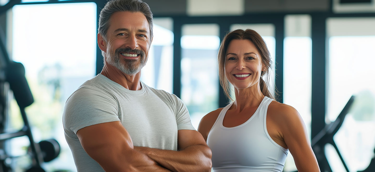 Happy Couple at Villa Sport Gym